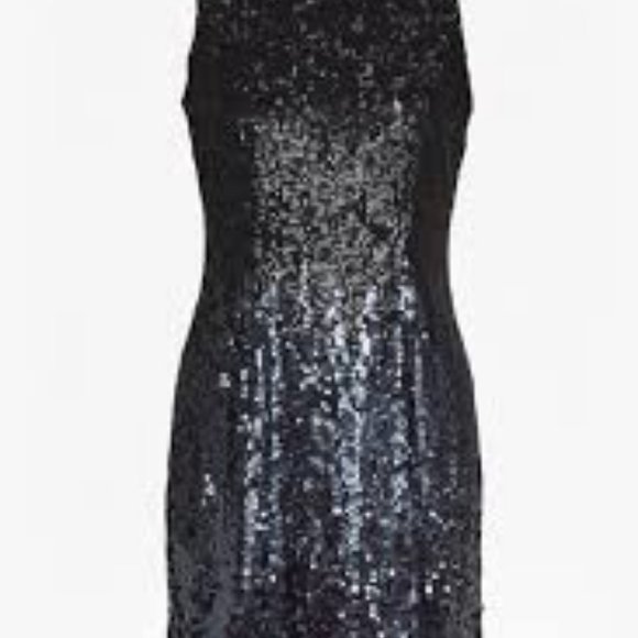 FRENCH CONNECTION BLACK SEQUIN MINI DRESS - Picture 3 of 4